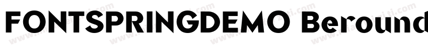 FONTSPRINGDEMO BeroundLightRegular 字体转换